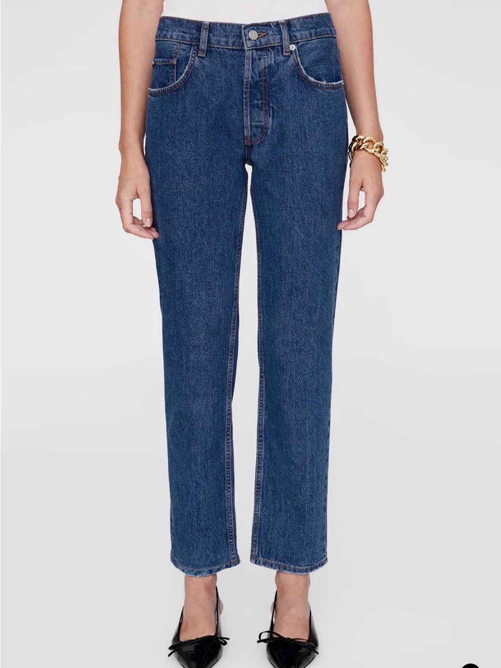 Anine Bing Kate Jeans | Size 26 | Clean Indigo